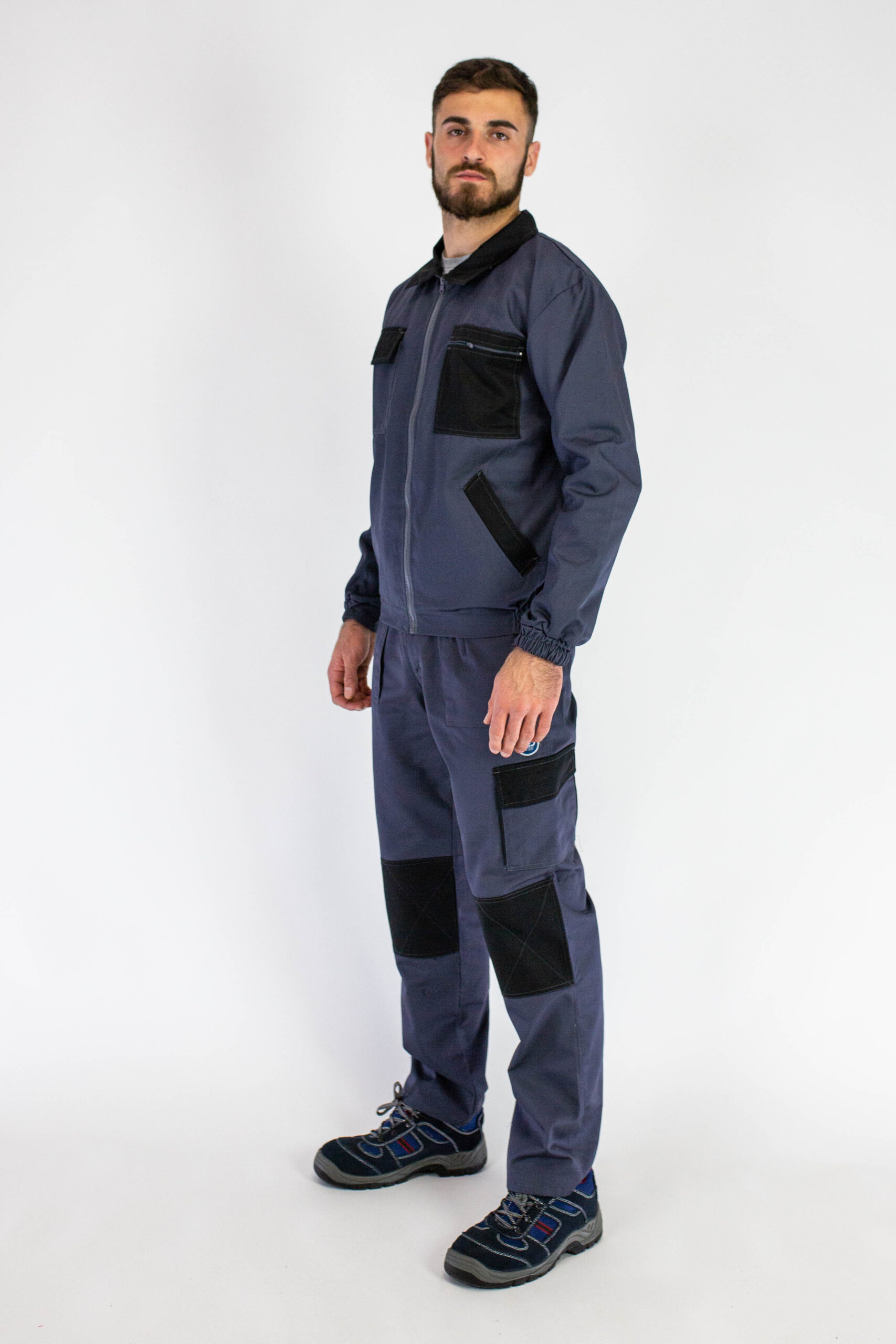 10-Radna uniforma komplet WORK D-11 Sivo crnaaa