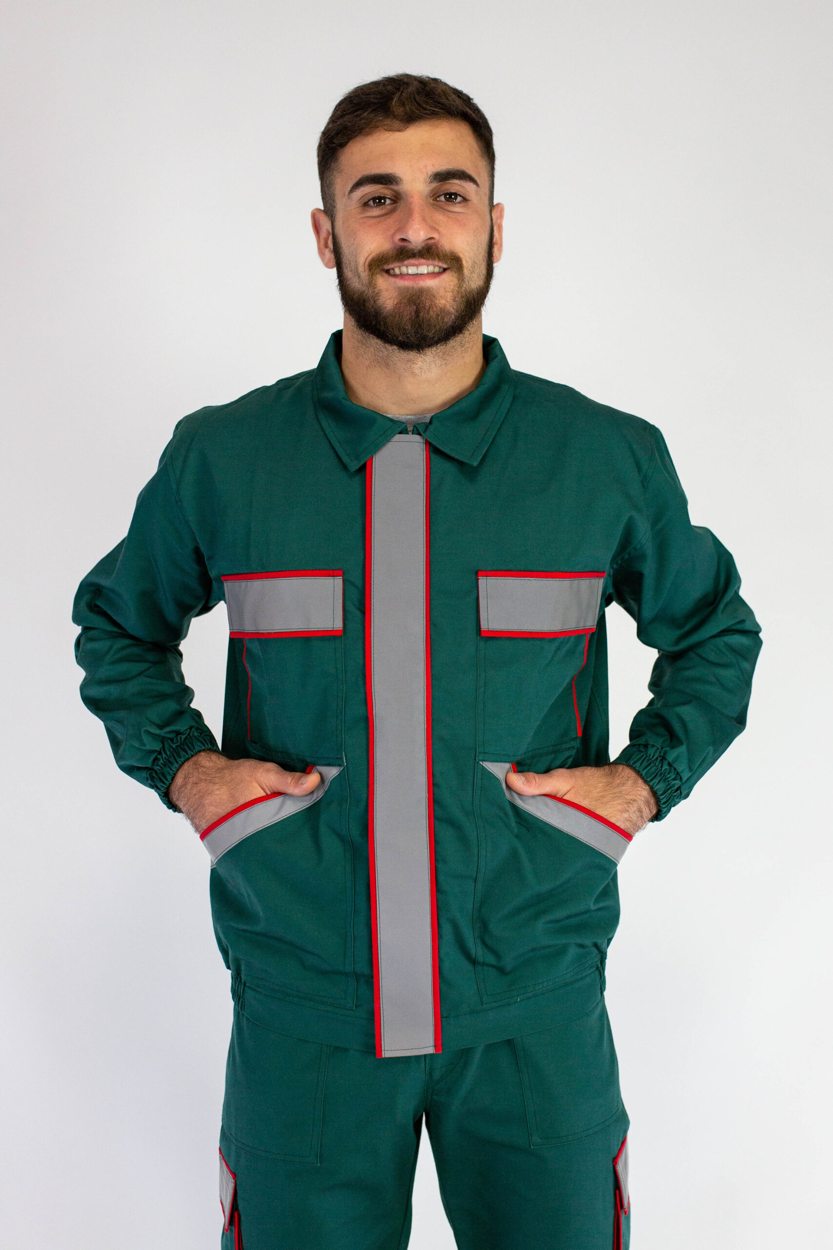 18-Radna bluza PROFY WORK D-4 Zelena Fluo