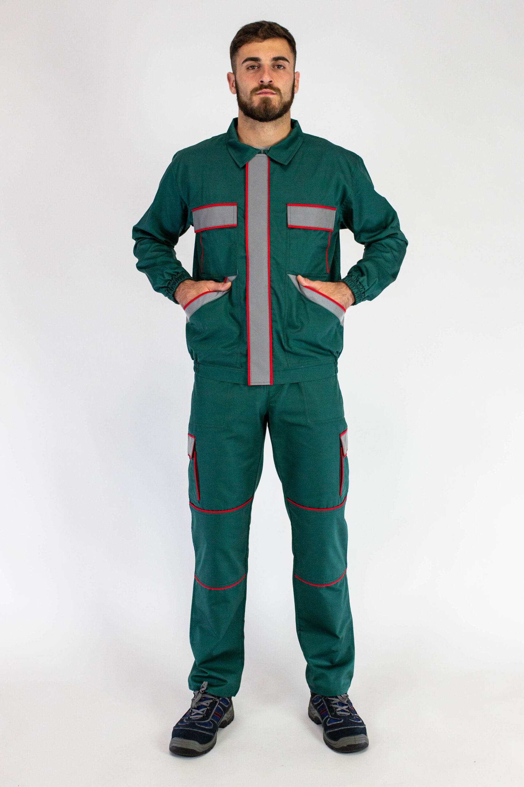 18-Radna uniforma komplet PROFY WORK D-4 Zelena Fluo