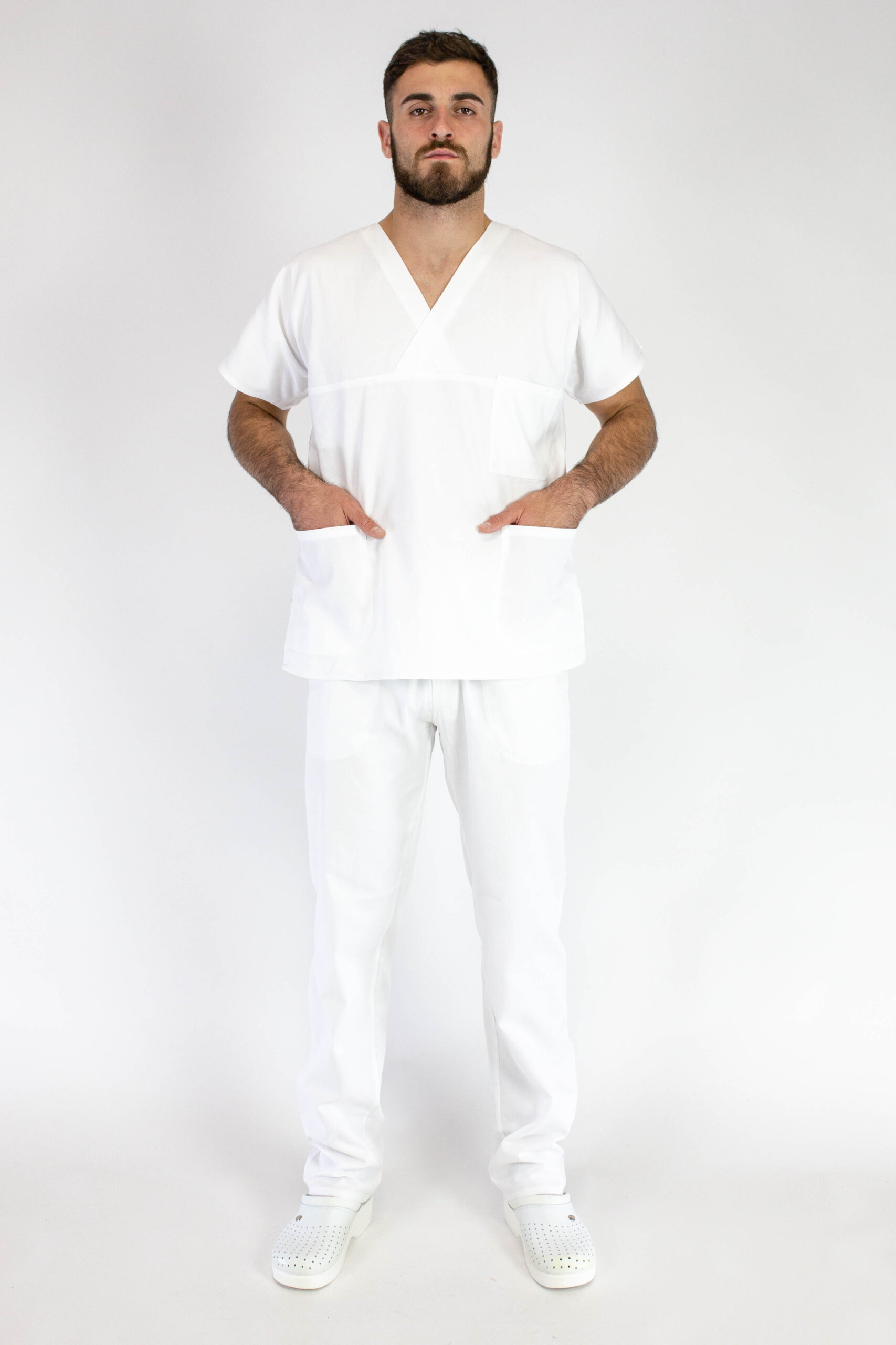 27-Medicinska uniforma muška MEDIC M2 Komplet bela