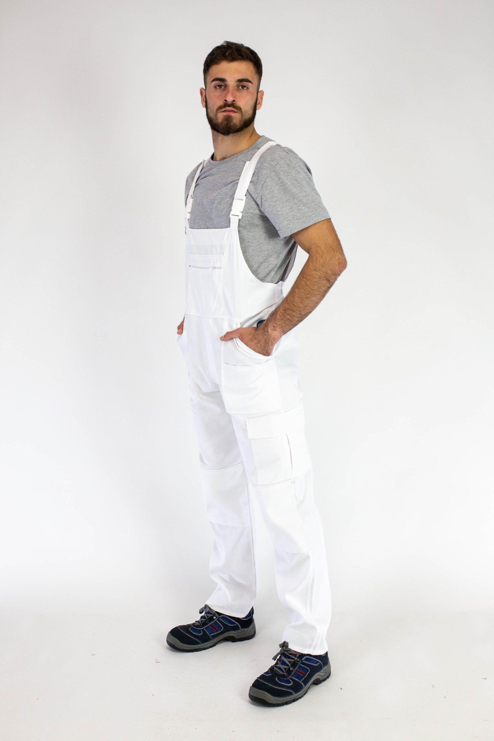 40-Radni polukombinezon WORK D-13 MOLER belo (2)