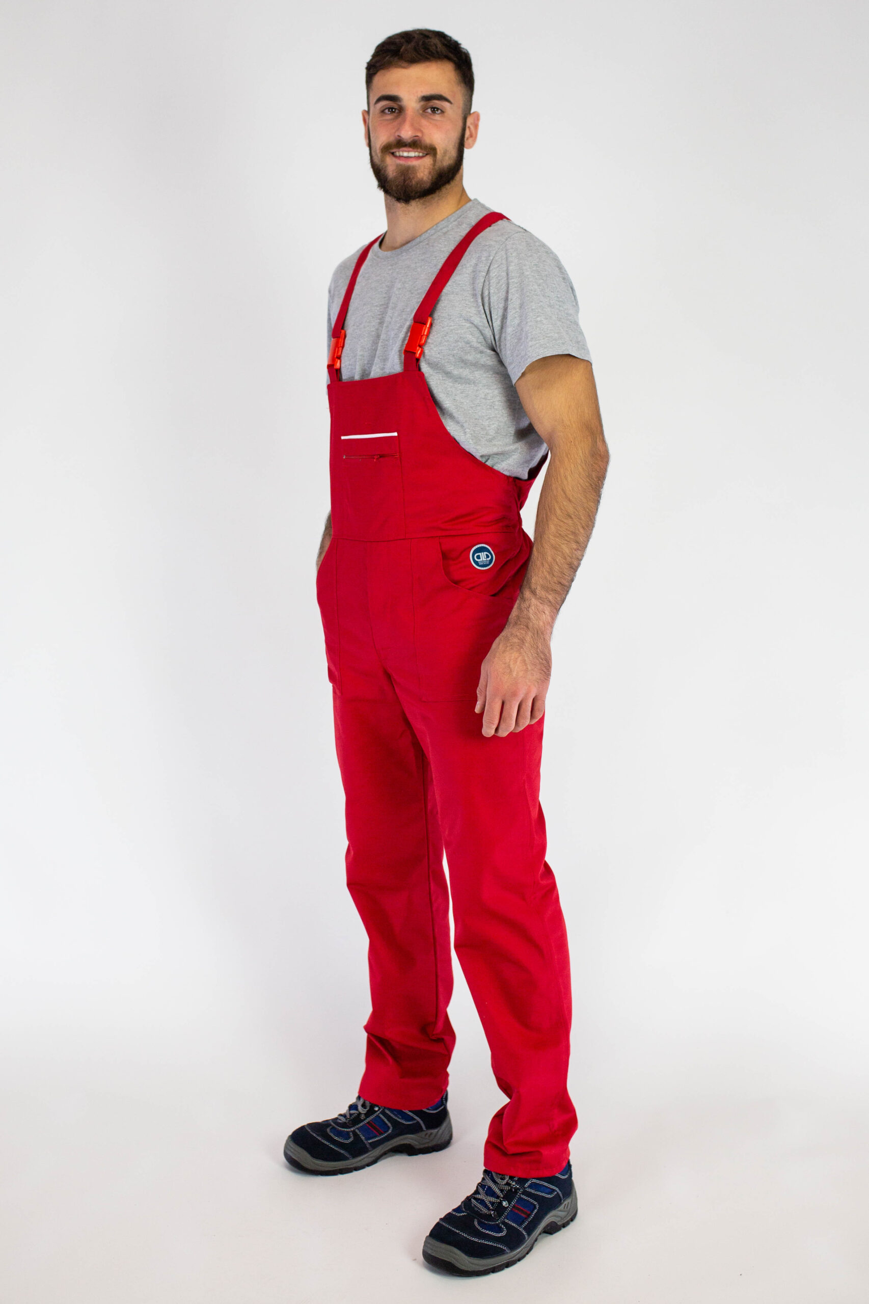 7-Radni polukombinezon WORK D-19 Crvenaa