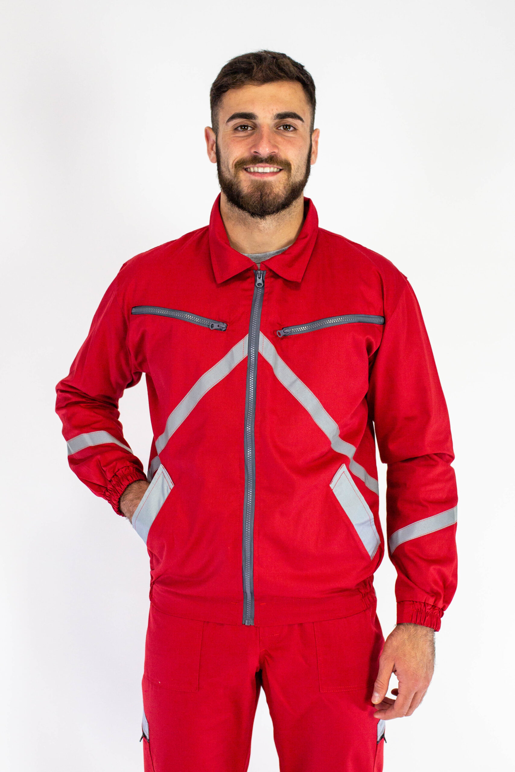 9-Radna bluza WORK D-23 Crvena